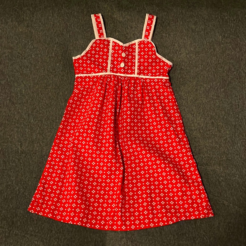 🖤Hanna Andersson red pattern sundress youth🖤